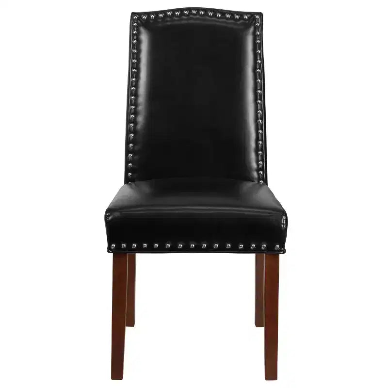 Flash Furniture HERCULES Hampton Hill Series Parsons Chair with Accent Nail Trim