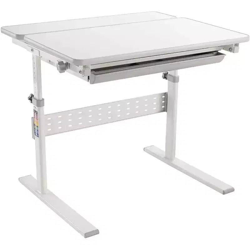 Mount-It! Height Adjustable Desk for Kids, Children's Workstation with Tilting Desktop and Drawer For Storage, Writing, Drawing, Reading & Studying