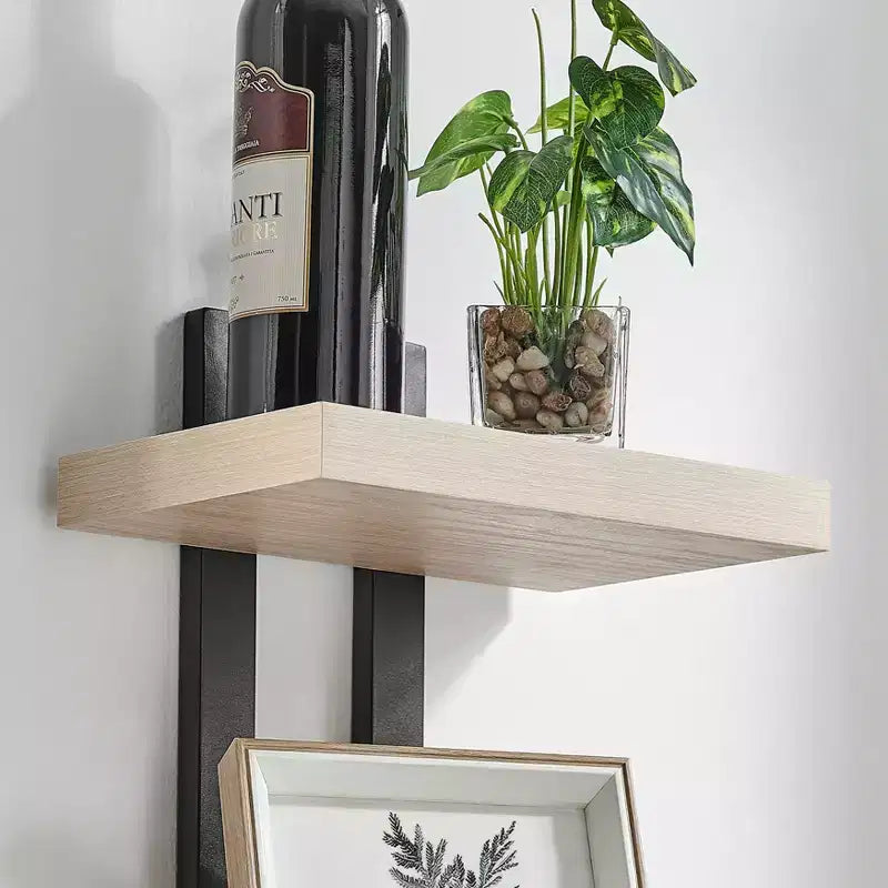 36 x 11 4 Tier Ladder Bracket Floating Wall Shelf Unit - Danya B.