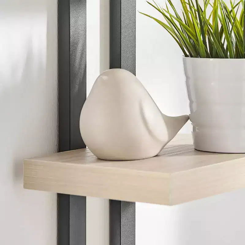 36 x 11 4 Tier Ladder Bracket Floating Wall Shelf Unit - Danya B.