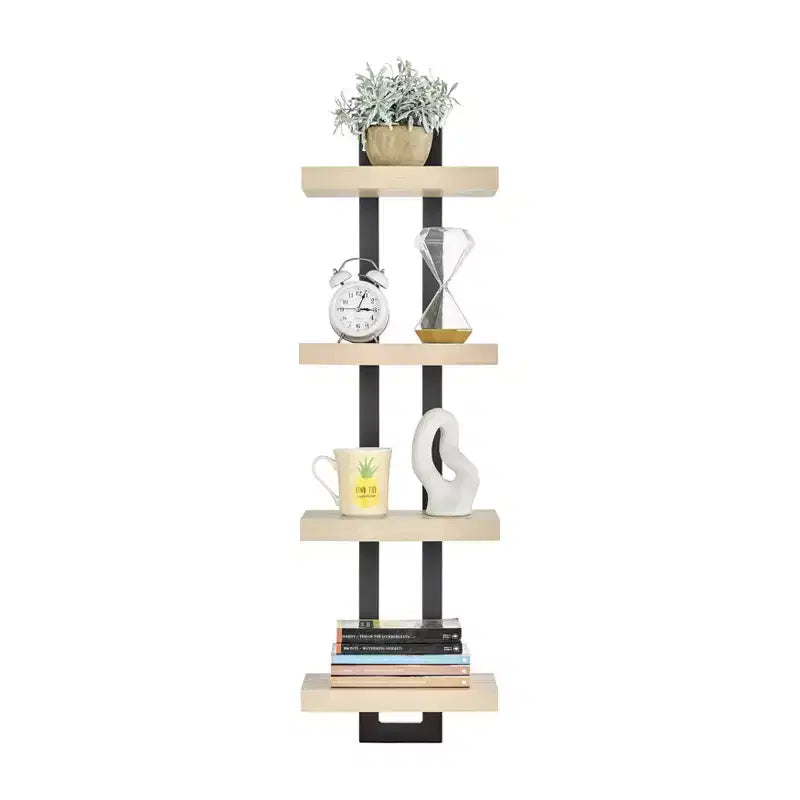 36 x 11 4 Tier Ladder Bracket Floating Wall Shelf Unit - Danya B.