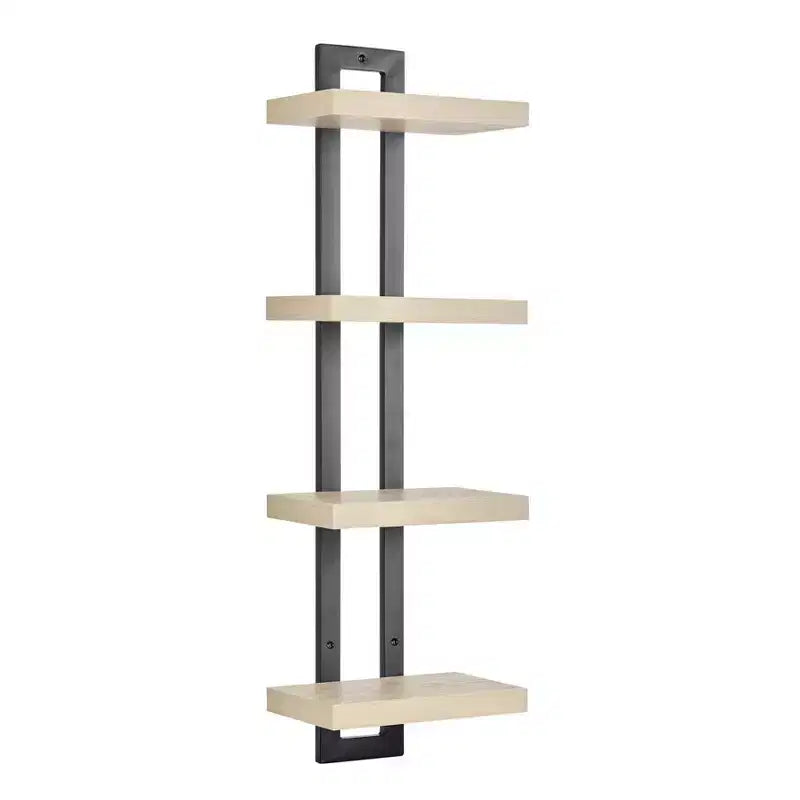 36 x 11 4 Tier Ladder Bracket Floating Wall Shelf Unit - Danya B.