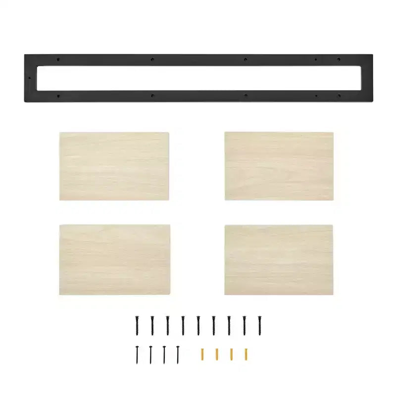 36 x 11 4 Tier Ladder Bracket Floating Wall Shelf Unit - Danya B.