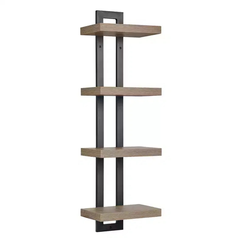 36 x 11 4 Tier Ladder Bracket Floating Wall Shelf Unit - Danya B.