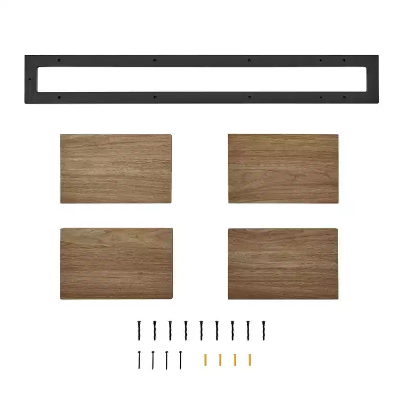 36 x 11 4 Tier Ladder Bracket Floating Wall Shelf Unit - Danya B.