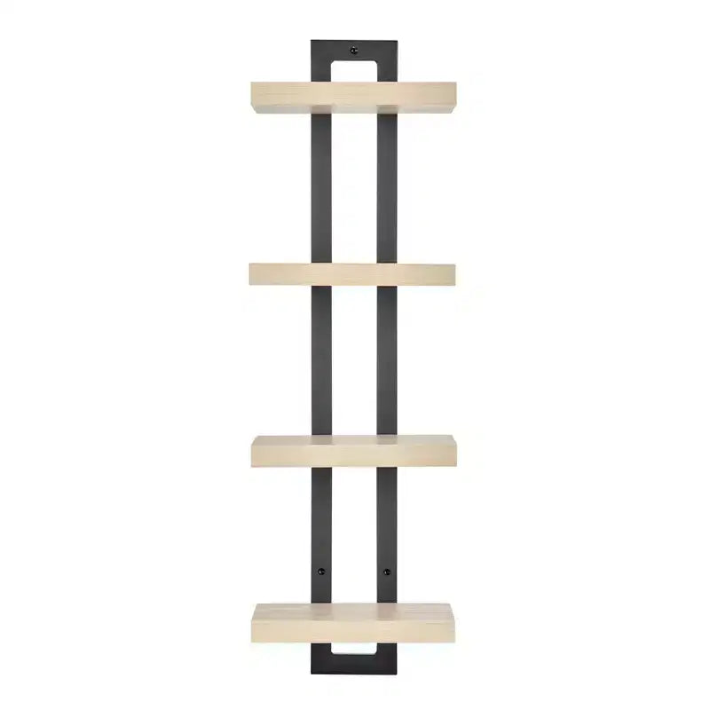 36 x 11 4 Tier Ladder Bracket Floating Wall Shelf Unit - Danya B.